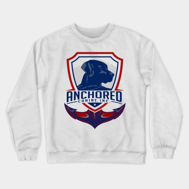 Anchored K9 Logo Crewneck Sweatshirt by AnchoredK9s